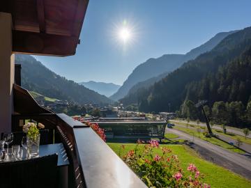 Vue de la maison de vacances
