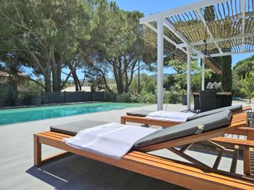 Vue de la maison de vacances