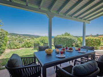 Vue de la maison de vacances