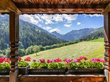 Vue de la maison de vacances