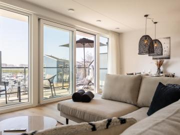 Vue de la maison de vacances