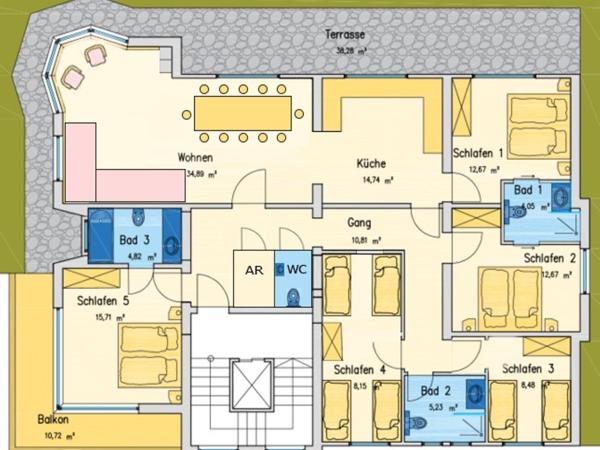 Außenseite Ferienhaus [Sommer]