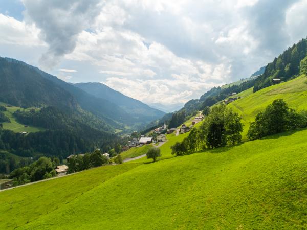 Aussicht vom Ferienhaus [Sommer]