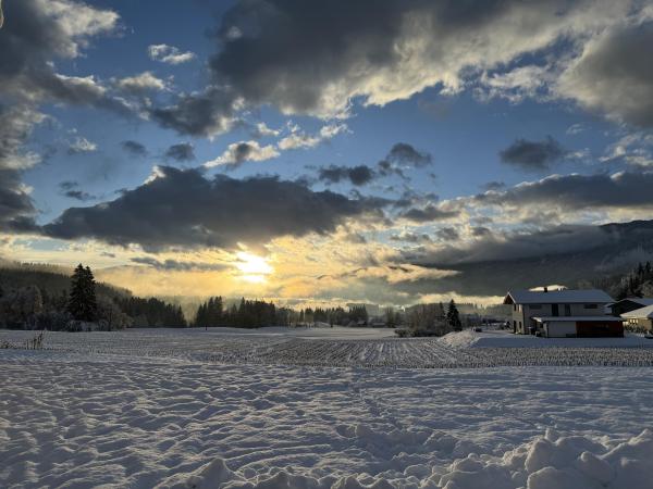 Aussicht vom Ferienhaus [Winter]