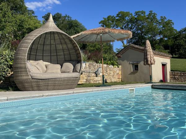 Schwimmbad des Ferienhauses