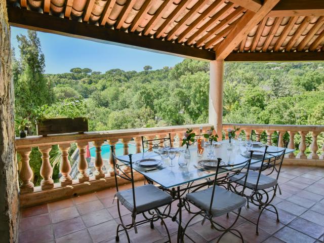 Vue de la maison de vacances