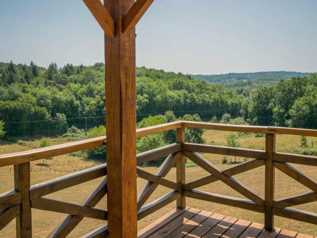 Uitzicht van vakantiehuis