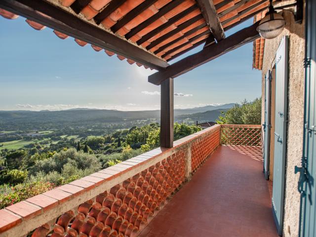 Uitzicht van vakantiehuis