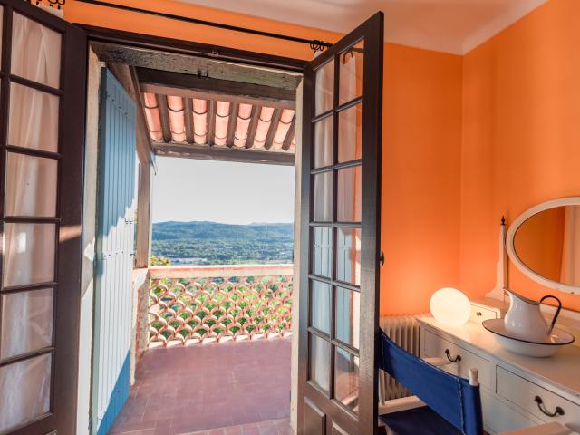 Uitzicht van vakantiehuis