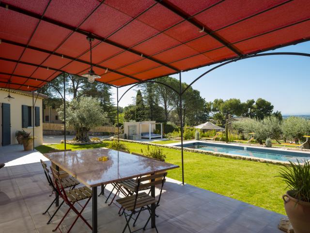 Vue de la maison de vacances