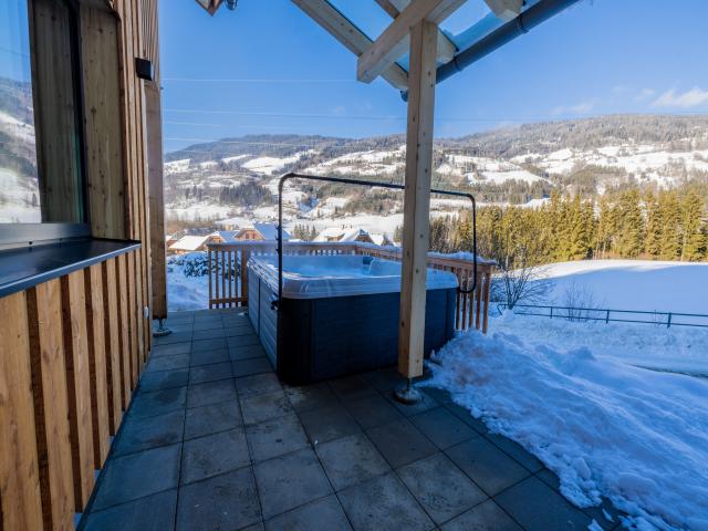 Aussicht vom Ferienhaus [Winter]