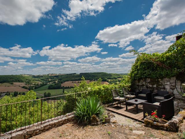 Aussicht vom Ferienhaus [Sommer]