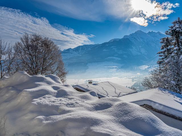 Aussicht vom Ferienhaus [Winter]