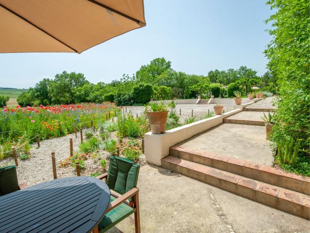 Uitzicht van vakantiehuis