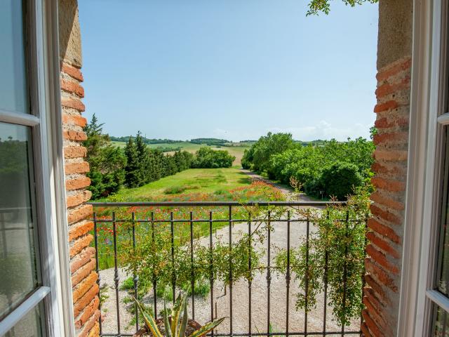 Uitzicht van vakantiehuis