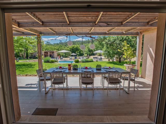 Vue de la maison de vacances