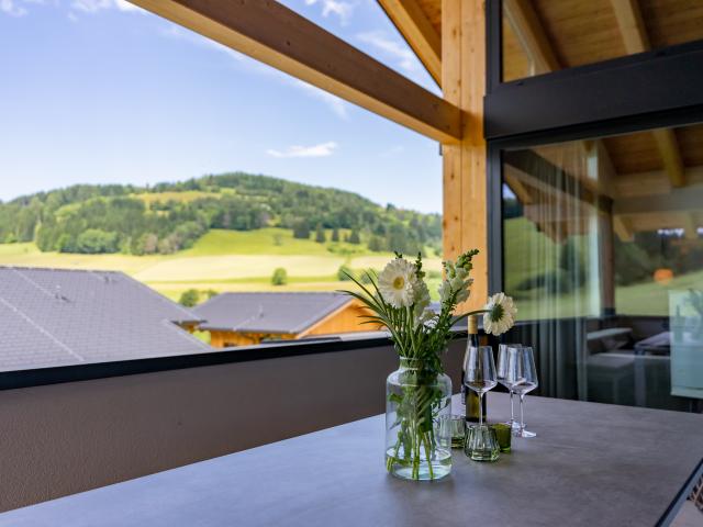 Aussicht vom Ferienhaus [Sommer]