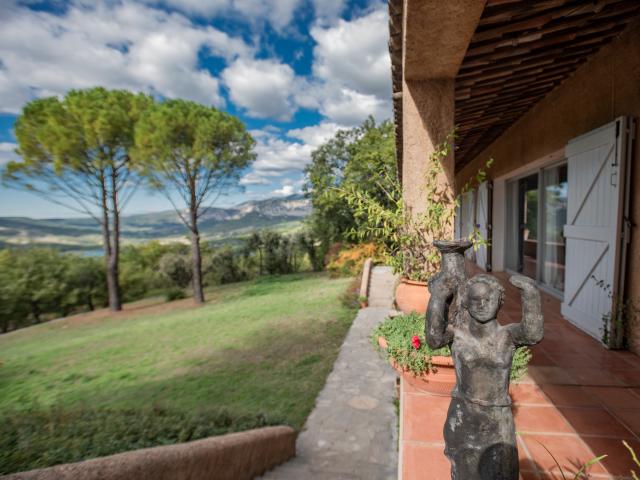 Uitzicht van vakantiehuis