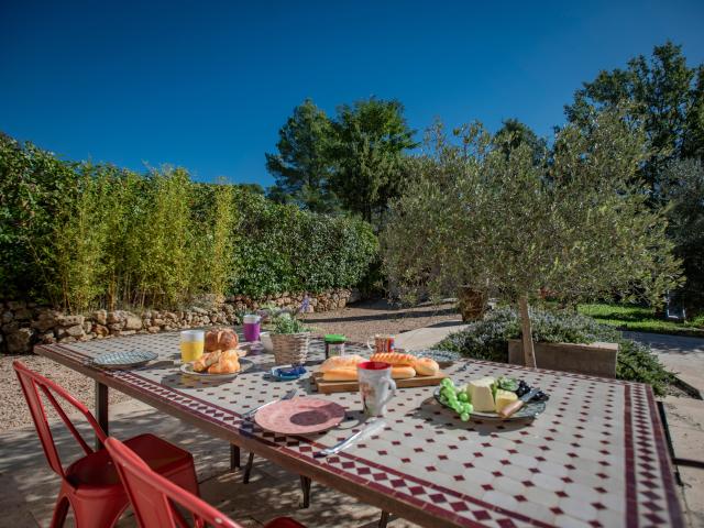 Uitzicht van vakantiehuis