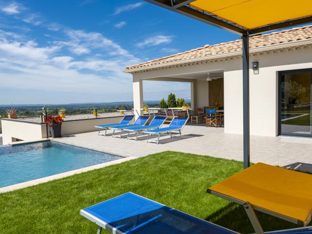 Vue de la maison de vacances