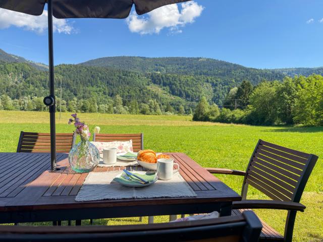 Vue de la maison de vacances