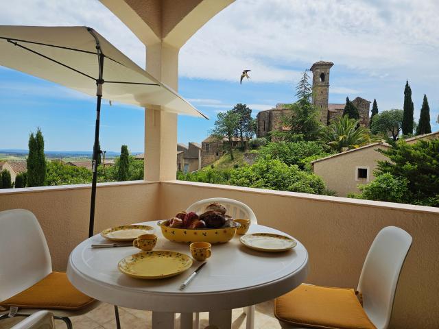 Aussicht vom Ferienhaus [Sommer]