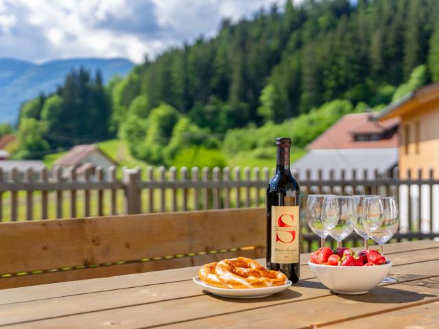 Uitzicht van vakantiehuis