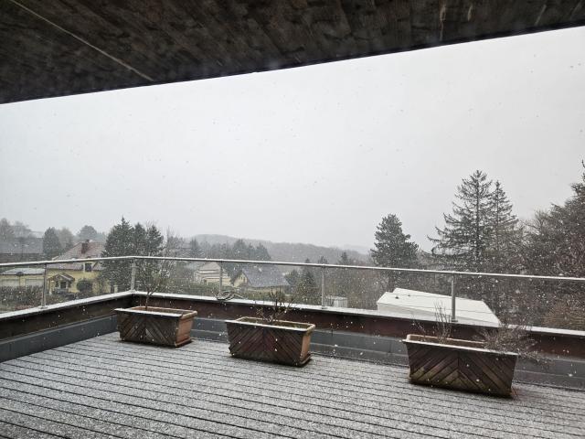 Aussicht vom Ferienhaus [Winter]