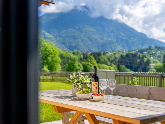 Uitzicht van vakantiehuis