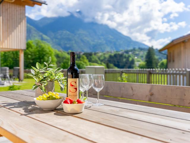 Uitzicht van vakantiehuis