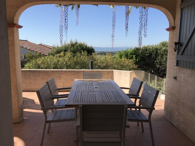 Vue de la maison de vacances