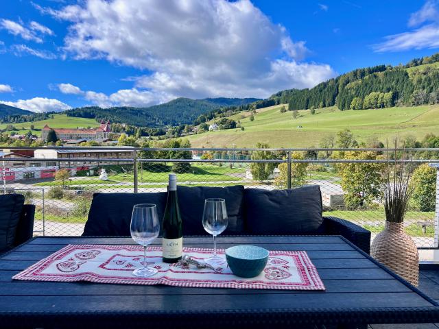 Uitzicht van vakantiehuis