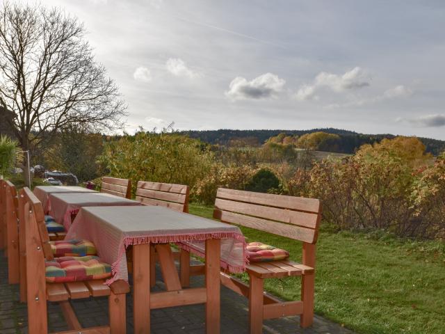 Vue de la maison de vacances