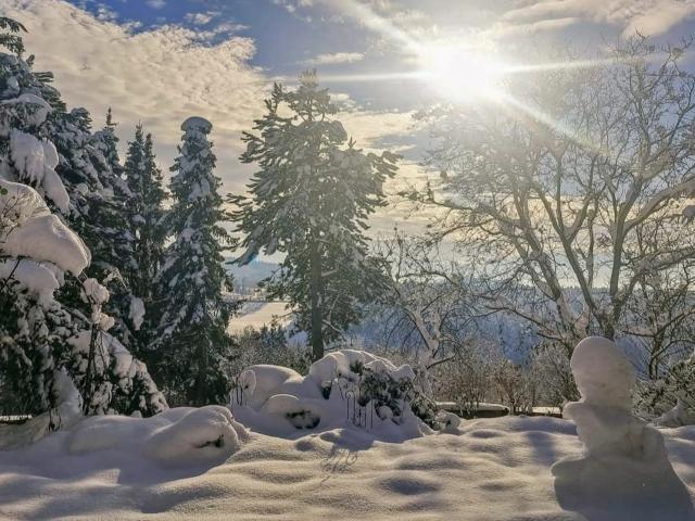 Vue de la maison de vacances