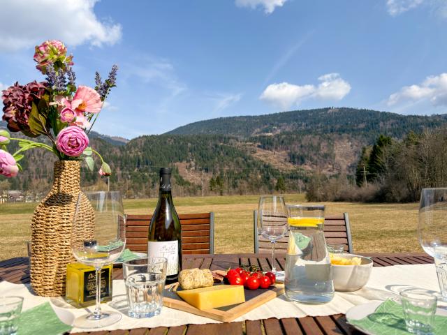 Vue de la maison de vacances