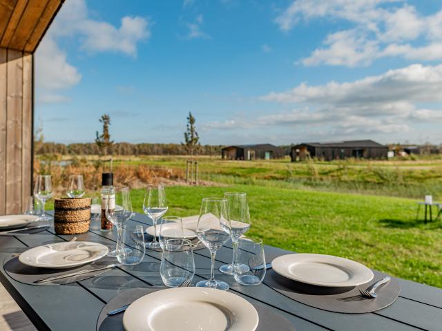 Uitzicht van vakantiehuis