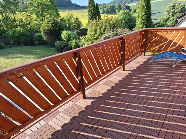 Uitzicht van vakantiehuis