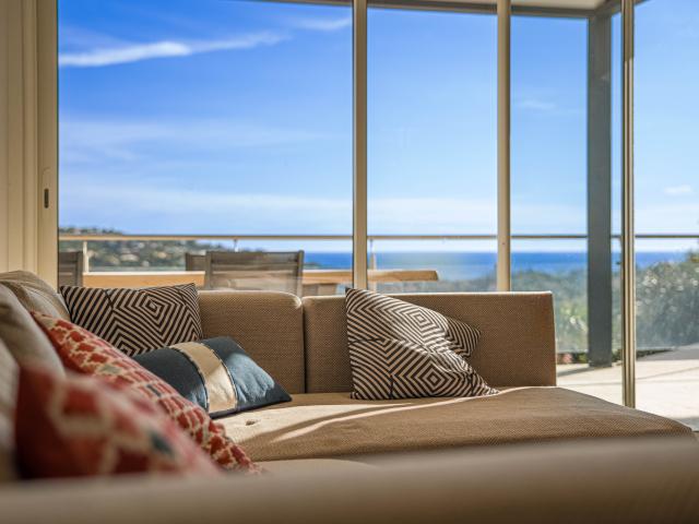 Uitzicht van vakantiehuis