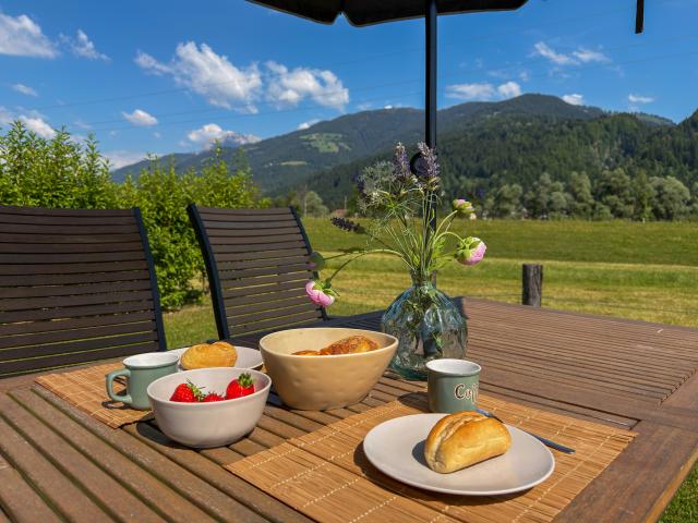Vue de la maison de vacances