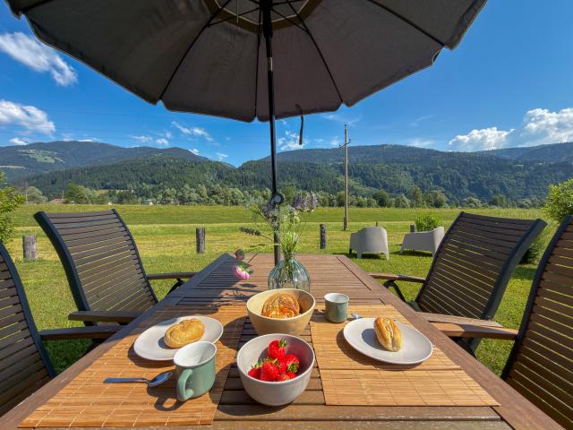 Vue de la maison de vacances