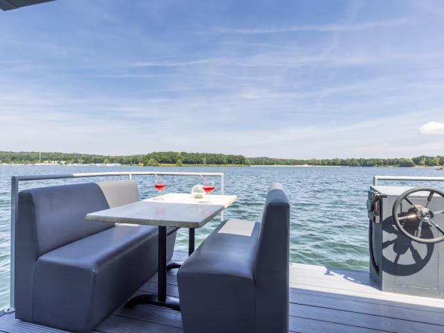 Vue de la maison de vacances