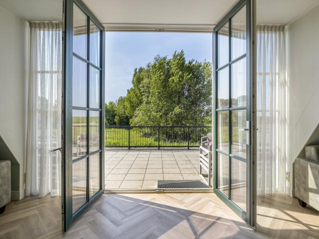 Uitzicht van vakantiehuis